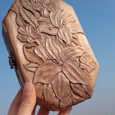 باکس چوبی تزیینی کلاسیک طرح ریحان