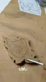 جاکلیدی چوبی نقشه ایران دست ساز