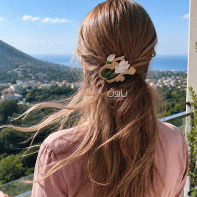 گیره موی چوبی دست ساز نارون